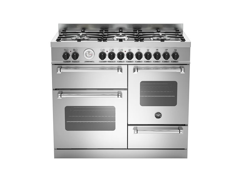 100 cm 6-burner eletric triple oven | Bertazzoni - Stainless Steel